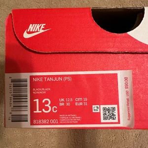 New in box Nike toddler sneakers size 13
